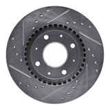 Dynamic Friction 2004-2009 Kia Spectra Front Right Drilled & Slotted Silver Brake Rotor by Dynamic Friction Company 631-21007R