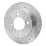 Dynamic Friction 2004-2009 Kia Spectra5 Rear Left Drilled & Slotted Silver Brake Rotor by Dynamic Friction Company 631-21008L