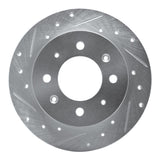 Dynamic Friction 2004-2009 Kia Spectra5 Rear Left Drilled & Slotted Silver Brake Rotor by Dynamic Friction Company 631-21008L