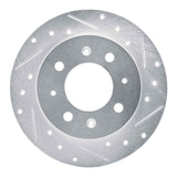 Dynamic Friction 2004-2009 Kia Spectra Rear Right Drilled & Slotted Silver Brake Rotor by Dynamic Friction Company 631-21008R