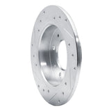 Dynamic Friction 2004-2009 Kia Spectra Rear Right Drilled & Slotted Silver Brake Rotor by Dynamic Friction Company 631-21008R