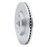 Dynamic Friction 2007-2010 Kia Rondo (USA) Front Right Drilled & Slotted Silver Brake Rotor by Dynamic Friction Company 631-21009R