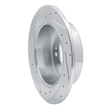 Dynamic Friction 2007-2012 Kia Rondo (Canada) Rear Right Drilled & Slotted Silver Brake Rotor by Dynamic Friction Company 631-21010R