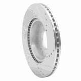Dynamic Friction 2010-2011 Kia Soul Front Left Drilled & Slotted Silver Brake Rotor by Dynamic Friction Company 631-21012L