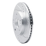 Dynamic Friction 2010-2011 Kia Soul Front Right Drilled & Slotted Silver Brake Rotor by Dynamic Friction Company 631-21012R