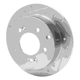 Dynamic Friction 2010-2013 Kia Soul Rear Left Drilled & Slotted Silver Brake Rotor by Dynamic Friction Company 631-21013L