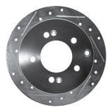 Dynamic Friction 2010-2013 Kia Soul Rear Left Drilled & Slotted Silver Brake Rotor by Dynamic Friction Company 631-21013L