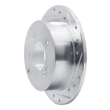 Dynamic Friction 2010-2013 Kia Forte Rear Right Drilled & Slotted Silver Brake Rotor by Dynamic Friction Company 631-21013R