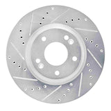 Dynamic Friction 2015-2019 Kia Soul EV Front Left Drilled & Slotted Silver Brake Rotor by Dynamic Friction Company 631-21016L