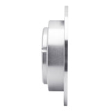 Dynamic Friction 2004-2006 Kia Amanti Rear Left Drilled & Slotted Silver Brake Rotor by Dynamic Friction Company 631-21017L