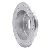 Dynamic Friction 2004-2006 Kia Amanti Rear Left Drilled & Slotted Silver Brake Rotor by Dynamic Friction Company 631-21017L