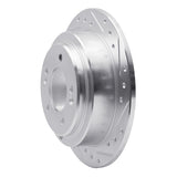 Dynamic Friction 2004-2006 Kia Amanti Rear Right Drilled & Slotted Silver Brake Rotor by Dynamic Friction Company 631-21017R