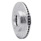 Dynamic Friction 2003-2006 Kia Sorento Front Left Drilled & Slotted Silver Brake Rotor by Dynamic Friction Company 631-21020L