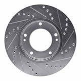 Dynamic Friction 2003-2006 Kia Sorento Front Left Drilled & Slotted Silver Brake Rotor by Dynamic Friction Company 631-21020L