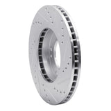 Dynamic Friction 2003-2006 Kia Sorento Front Left Drilled & Slotted Silver Brake Rotor by Dynamic Friction Company 631-21020L