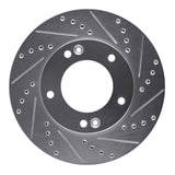 Dynamic Friction 2003-2006 Kia Sorento Front Right Drilled & Slotted Silver Brake Rotor by Dynamic Friction Company 631-21020R