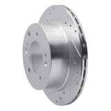 Dynamic Friction 2003-2006 Kia Sorento Rear Left Drilled & Slotted Silver Brake Rotor by Dynamic Friction Company 631-21021L
