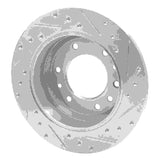 Dynamic Friction 2006-2014 Hyundai Entourage Rear Left Drilled & Slotted Silver Brake Rotor by Dynamic Friction Company 631-21024L