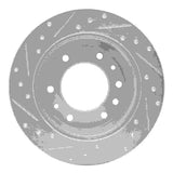 Dynamic Friction 2006-2014 Hyundai Entourage Rear Right Drilled & Slotted Silver Brake Rotor by Dynamic Friction Company 631-21024R