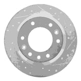 Dynamic Friction 2006-2014 Hyundai Entourage Rear Right Drilled & Slotted Silver Brake Rotor by Dynamic Friction Company 631-21024R