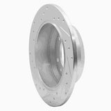 Dynamic Friction 2006-2014 Hyundai Entourage Rear Right Drilled & Slotted Silver Brake Rotor by Dynamic Friction Company 631-21024R
