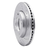 Dynamic Friction 2007-2009 Kia Sorento Front Right Drilled & Slotted Silver Brake Rotor by Dynamic Friction Company 631-21025R