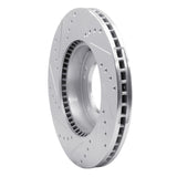 Dynamic Friction 2007-2009 Kia Sorento Front Right Drilled & Slotted Silver Brake Rotor by Dynamic Friction Company 631-21025R