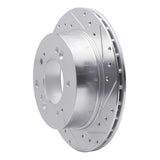 Dynamic Friction 2007-2009 Kia Sorento Rear Right Drilled & Slotted Silver Brake Rotor by Dynamic Friction Company 631-21026R