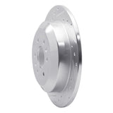 Dynamic Friction 2009-2010 Kia Borrego Rear Left Drilled & Slotted Silver Brake Rotor by Dynamic Friction Company 631-21027L