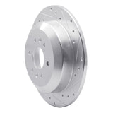 Dynamic Friction 2009-2010 Kia Borrego Rear Right Drilled & Slotted Silver Brake Rotor by Dynamic Friction Company 631-21027R