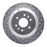 Dynamic Friction 2009-2010 Kia Borrego Rear Right Drilled & Slotted Silver Brake Rotor by Dynamic Friction Company 631-21027R