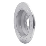 Dynamic Friction 2009-2010 Kia Borrego Rear Right Drilled & Slotted Silver Brake Rotor by Dynamic Friction Company 631-21027R