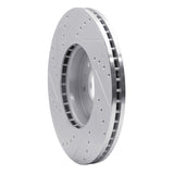 Dynamic Friction 2009-2010 Kia Borrego Front Right Drilled & Slotted Silver Brake Rotor by Dynamic Friction Company 631-21028R