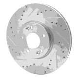 Dynamic Friction 2015-2020 Kia Sorento Front Left Drilled & Slotted Silver Brake Rotor by Dynamic Friction Company 631-21030L
