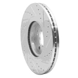 Dynamic Friction 2015-2021 Kia Sedona Front Left Drilled & Slotted Silver Brake Rotor by Dynamic Friction Company 631-21031L
