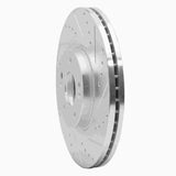 Dynamic Friction 2015-2021 Kia Sedona Front Right Drilled & Slotted Silver Brake Rotor by Dynamic Friction Company 631-21031R