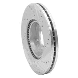 Dynamic Friction 2012-2016 Kia Sportage (USA/Canada) Front Left Drilled & Slotted Silver Brake Rotor by Dynamic Friction Company 631-21032L