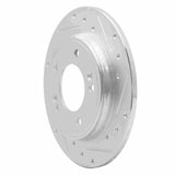 Dynamic Friction 2017-2025 Hyundai Veloster Rear Right Drilled & Slotted Silver Brake Rotor by Dynamic Friction Company 631-21034R
