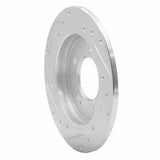 Dynamic Friction 2017-2025 Hyundai Veloster Rear Right Drilled & Slotted Silver Brake Rotor by Dynamic Friction Company 631-21034R