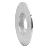 Dynamic Friction 2017-2023 Hyundai Kona EV Rear Left Drilled & Slotted Silver Brake Rotor by Dynamic Friction Company 631-21036L