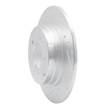 Dynamic Friction 2017-2019 Kia Cadenza Rear Left Drilled & Slotted Silver Brake Rotor by Dynamic Friction Company 631-21037L