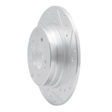 Dynamic Friction 2017-2019 Kia Cadenza Rear Right Drilled & Slotted Silver Brake Rotor by Dynamic Friction Company 631-21037R