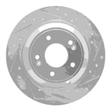 R1 Concepts 18-23 Genesis G70 Rear Right Drilled & Slotted Silver Brake Rotor by R1 Concepts RNC-631-21041R