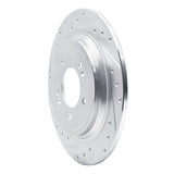 Dynamic Friction 2017-2025 Hyundai Nexo Rear Left Drilled & Slotted Silver Brake Rotor by Dynamic Friction Company 631-21042L
