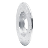 Dynamic Friction 2017-2025 Hyundai Nexo Rear Left Drilled & Slotted Silver Brake Rotor by Dynamic Friction Company 631-21042L