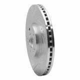 Dynamic Friction 2020-2025 Hyundai Palisade Front Left Drilled & Slotted Silver Brake Rotor by Dynamic Friction Company 631-21044L