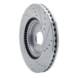 Dynamic Friction 2021-2026 Hyundai Palisade Front Left Drilled & Slotted Silver Brake Rotor by Dynamic Friction Company 631-21048L