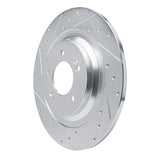 Dynamic Friction 2021-2025 Hyundai Sonata Rear Left Drilled & Slotted Silver Brake Rotor by Dynamic Friction Company 631-21049L