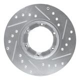 R1 Concepts 1971-1983 Renault R12 Front Left/Rear Left Drilled & Slotted Silver Brake Rotor by R1 Concepts 631-23000L