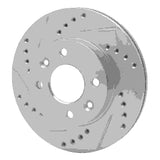 R1 Concepts 1983-1985 Renault R18I Front Left Drilled & Slotted Silver Brake Rotor by R1 Concepts 631-23002L